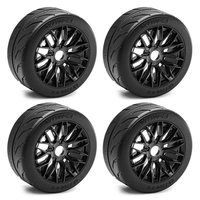 4PCS Wheel Hub Rubber Tires for 1/8 ARRMA 1/7 Infraction 6S F1 Limitless RC Car Vehicle Models Parts D266