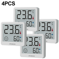 4PCS Xiaomi Duka Atuman THmini Electronic Temperature and Humidity Meter High Precision Vertical Infant Room Thermometer