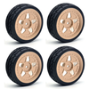 4PCS ZD Racing EX16 S16 1/16 RC Car Spare Tires Wheels Metal Rims 6630 Vehicles Models Parts Accessories