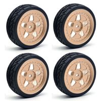 4PCS ZD Racing EX16 S16 1/16 RC Car Spare Tires Wheels Metal Rims 6630 Vehicles Models Parts Accessories