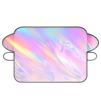 5 Strong Magnetic Buckles Laser Reflective Aluminum Sunshade UV Protection Insulation Foldable Waterproof Heat Shield fo