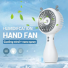 500mAh 3 Speed Mini Portable Electric Fan Spray Water Misting Camping USB Air Conditioner Rechargeable Cordless Cooling