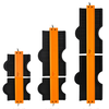 5/10 Inch Connection Contour Gauge Profile Tool Alloy Adjustable Lock Edge Shaping Wood Measure Ruler Tiles Meethulp Gau