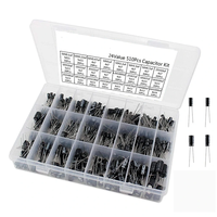 510pcs 24 Values10v/16v/25v/50v (0.1uf~1000uf)Electrolytic Capacitor Assorted Capacitors Assortment Samples Electronic K