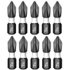 5/10PCS Tungsten Steel Electric Screwdriver Head Set High Hardness Magnetic Cross Head S2 Alloy Bits Nickel Plated Rust