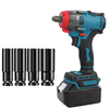 520N.M High-Powered Dual-Use Electric Wrench with Multifunctional Conversion Head Comprehensive 26-piece Bit Set Heavy-d