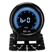 52mm Tachometer Gauge for Ten Color LED Meter 12V Car Gauge0-9000RPM