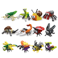 59200-59211 58230 58231 58238 58239 Insect Model Building Block Assembly Kit Kid Christmas Gift
