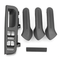 5pcs Black Interio Door Grab Handle Cover Switch Bezel Set for VW Jetta Golf Bora MK4
