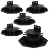 5Pcs Deck Support Base Height Adjustable Plastic Deck Lift Support Base Solid Floor Support Lift Bearing Set for Wood WP