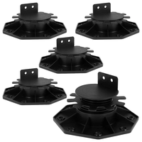 5Pcs Deck Support Base Height Adjustable Plastic Deck Lift Support Base Solid Floor Support Lift Bearing Set for Wood WP
