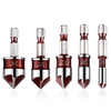 5Pcs Drill Bit Set Premium Countersink Drill Bit with 82-Degree 5 Flutes Quick-Change Hex Shank 1/4 Inch to 3/4 Inch Siz