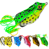 5pcs Frog Fishing Lures 13g/6cm Soft Bait Frog Artificial Baits Fishing Tackle with Double Fishing Hooks for Freshwater