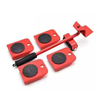 5PCS Furniture Dolly Movers Heavy Duty 90° Ergonomic Handle Rotating Pads Home Appliance Rollers for Pool Table Piano Ca