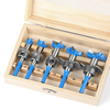 5PCS Hex Shank Hinge Boring Forstner Drill Bit Set Countersink Bit 15-35mm Cutting Diameter Hole Opener Hinge Hole Cutte