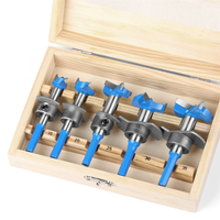 5PCS Hex Shank Hinge Boring Forstner Drill Bit Set Countersink Bit 15-35mm Cutting Diameter Hole Opener Hinge Hole Cutte