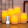 5Pcs LED Candles Flameless LED Tea Lights Remote Control Timer Battery Powered for Home Wedding Party Christmas Decorati