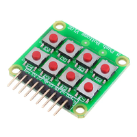 5pcs Micro Switch 2x4 Matrix Keyboard 8 Bit Keyboard External Keyboard Expansion Board Module Geekcreit for Arduino - pr