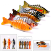 5pcs Multi-Section Fishing Lures 15.5g/10cm Sinking Swimbait Artificial Baits Fishing Tackle for Freshwater Saltwater Fi