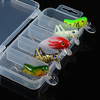 5pcs Topwater Minnow Fishing Lures Simulated Grasshopper Fishing Lure With Hook Mini Cricket Locust Top Water Artificial