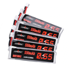 5Pcs URUAV 3.8V 550mAh 80C/160C 1S HV 4.35V PH2.0 Plug Lipo Battery for EMAX Tinyhawk III GEPRC TinyGO 4K FPV Indoor Who