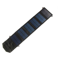 5V 15W USB Solar Chargers with 5 Folding Solar Panel Portable Solar Cell Waterproof Solar Battery Chargers Power Bank
