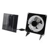 5W Monocrystalline Solar Panel Powered Fan Air Extractor Solar Exhaust Fan with Two Brackets for Outdoors Camping Travel