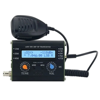 5W usDX SDR QRP Transceiver QCX-SSB to SSB 3-Band All Mode High Frequency Transceiver with Handheld Microphone