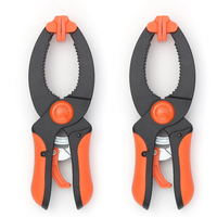 6-1/4 Inch / 9 Inch Woodworking Spring Clamps Ratchet Mechanism Rapid Clamping Plastic Clamp Clips for Carpentry Project