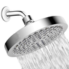 6" High Pressure Rain Shower Head Pressure-boosting Fully-plated Lotus-shaped with Bend Pipe Bathroom Rainfall Shower He