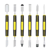 6-in-1 Hardened Claw Double Headed Pry Bar Alloy Material Anti-Slip Handle 150mm 151mm Injection Molding Repair Tool Dis