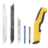 6-in-1 Multifunctional Reciprocating Saw Ergonomic ABS Handle Interchangeable Blades for Wood Metal PVC Cutting Adjustab