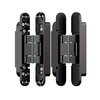 6 Inch Invisible Silent Door Hinges 180 Degree Swing 3 Way Adjustable Premium Zinc Alloy Heavy Duty Anti Corrosion Conce