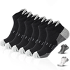 6 Pairs Mens Athletic Ankle Socks Running Cycling Sport Socks Moisture Wicking Cushion High Elastic Short Socks Comfy Br