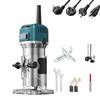 6 Speed 800W Compact Wood Router Electric Trimming Machine Hand Trimmer 30000rpm Woodworking Milling Engraving Home DIY