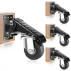600 LBS Heavy Duty Workbench Casters Kit Retractable Caster Wheels for Workbenches Machinery and Tables