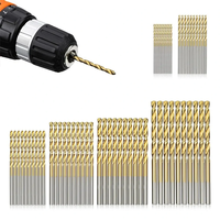 60PCS 1/1.5/2/2.5/3/3.5mm High Speed Steel Twist Drill Bit Professional Titanium Coated Drill Bit Tools Quality Power To