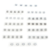 60pcs 12 Types Mini USB Socket Set Stainless Steel Port High Durability Easy to Store and Carry Industrial Control Compo