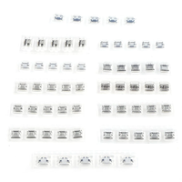60pcs 12 Types Mini USB Socket Set Stainless Steel Port High Durability Easy to Store and Carry Industrial Control Compo