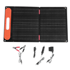 60W Monocrystalline Solar Panel Charger IP65 Waterproof ETFE Magnetic Handle USB 9V PD Output for Outdoor Camping and Hi