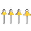 6.35mm Shank Router Bits Set Corner Round Over High quality Alloy Corner RoundingMilling Cutter With Bearing For Wood