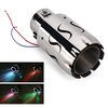 63mm Luminous Modified Car Exhaust Pipe Stainless Steel Exhaust Tail Tip Tail Throat With High Temperature Resistant wit