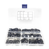 65 Steel Internal Tooth Washers Assortment 340Pcs Black Coated Quick Speed Locking Rings Corrosion Resistance M3 M4 M5 M