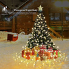 6.6 FT 16 Lines 400LED 8 Modes Christmas Tree Lights Decoration Tree Top Lights String Courtyard Garden Outdoor Waterpro