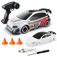 664999 RTR 1/64 2.4G 4WD Drift RC Car Mini Racing LED Light Remote Control High Speed On-Road Vehicles Models Boys Gifts