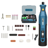 66pcs Electric Cordless Rotary Tool Kit 7.4V Rechargeable 50W 25000RPM Precision Grinding Polishing Cutting Wood Carving