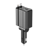 66W 4-Port USB PD Charger Adapter with USB-A+USB-C+iP+PD Type-C Fast Charging with Digital Display for iPhone 16 15 Pro