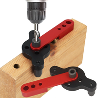6/8/10mm Vertical Pocket Hole Dowel Jig Kit Carpentry Self Centering Drill Guide Locator Aluminum Woodworking Hole Punch