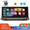 6.86 Inch Foldable Car MP5 Player Wireless CarPlay Android Car Phone Screen Portable BT/AUX/FM Transfer Touch Car Record
