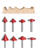 6mm 60-150 DegreeRouter Bits CNC Engraving V Type Milling Cutter Woodworking Carving Knife Tungsten Carbide Cutting To